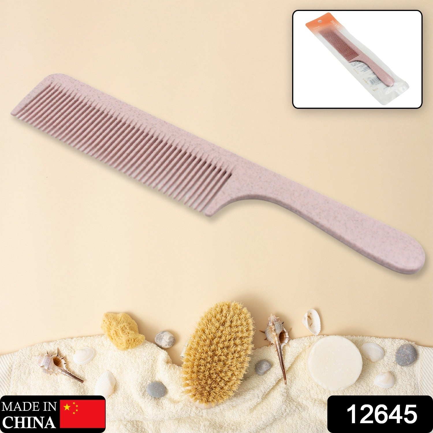 Barber Comb, Lightweight Plastic Comfortable Hair Comb Durable for Bathroom for Salon, Hair Comb Beauty Tool Use For Men & Women (1 Pc) Barber Comb, Lightweight Plastic Comfortable Hair Comb Durable for Bathroom for Salon, Hair Comb Beauty Tool Use For Men & Women (1 Pc)